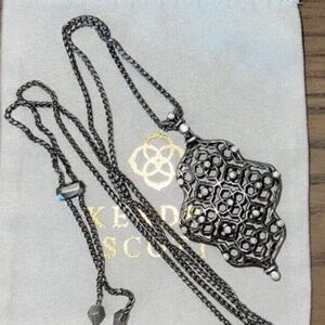 Kendra Scott Kathy Antique Filigree Necklace Adjustable Toggle Closure BRAND NEW